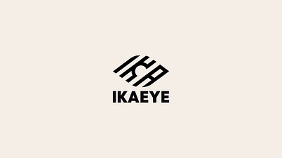 IKAEYE logo black branding business company creative design eye graphic design illustration logo logofolio logotype mark modern portfolio sale style typography vector wordmark