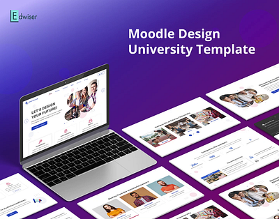 Moodle - University Moodle Template design lms moodle moodle design moodle professional design moodle template moodle theme ui web design web pages web template