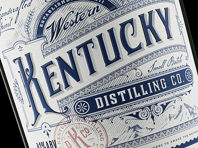 Western Kentucky Distilling Co. brand identity brandin label design packaging packaging design packaging label typeface typography victorian vintage design vintage logo