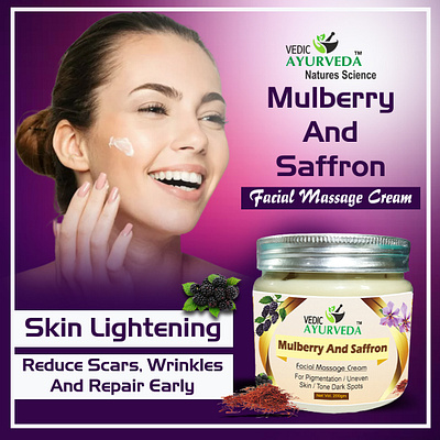 Mulberry & Saffron Facial Cream 200gm cream facial massage cream mulberry and saffron skin skincare