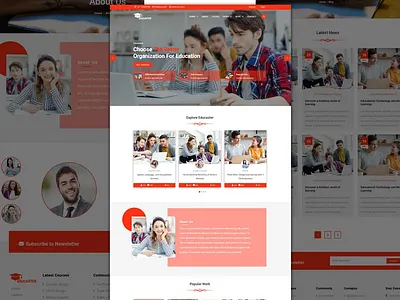 Educaster - Education HTML5 Template css html html template html website java javascript psd psd template themeforest themes website website template