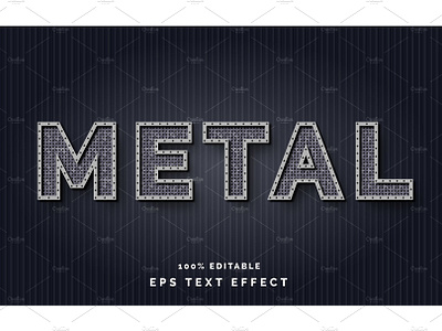 Editable Metal Text Effect