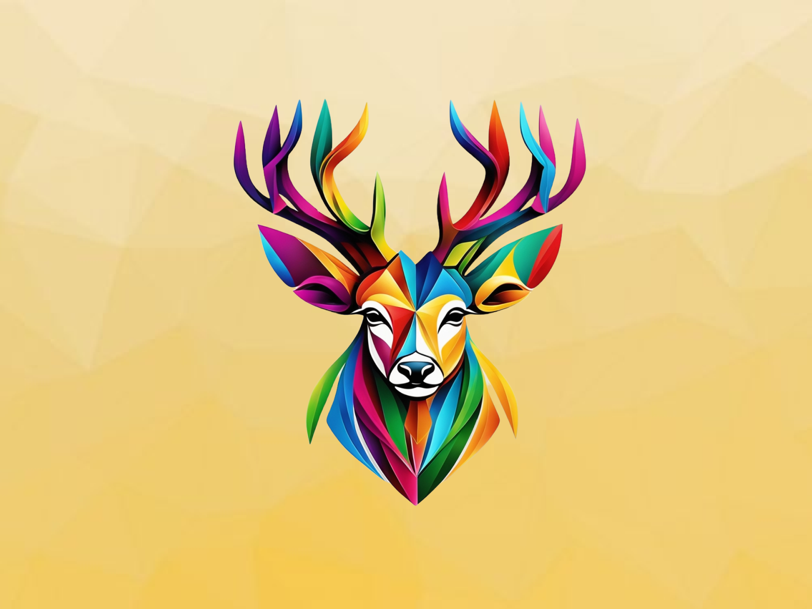 A Vector Illustration Showcasing the Beauty of Graceful Deer animal animal logo art branding character colorful deer design effects emblem graphic design icon identity illustration logo modern retro vector wildlife