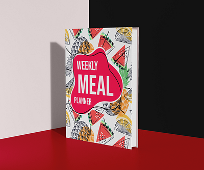 WEEKLY MEAL PLANNER cover cover design graphic design meal planner planner