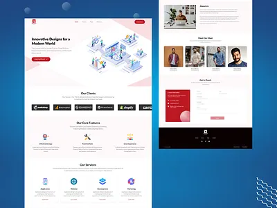 IT Software Company Website (Single Page) aboutus corporatewebsite designportfolio digitaldesign footer informationtechnology itcompanywebsite itsoftware singlepagewebsite softwaredesign techcompany technologydesign ui uiinspiration uiuxdesign uiuxportfolio userexperience webdesign webdevelopment websitedesign