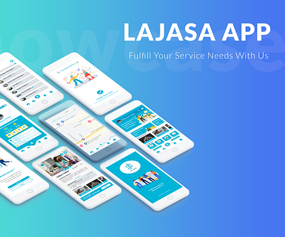 LAJASA APP app figma illustration mobileapp serviceapp ui