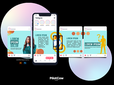 Blog Instagram Carousel adobe illustration adobe photoshop art blog carousel concept crativeart creative designer dribbble graphic design graphics informational instagram simple skyblue tips yellow