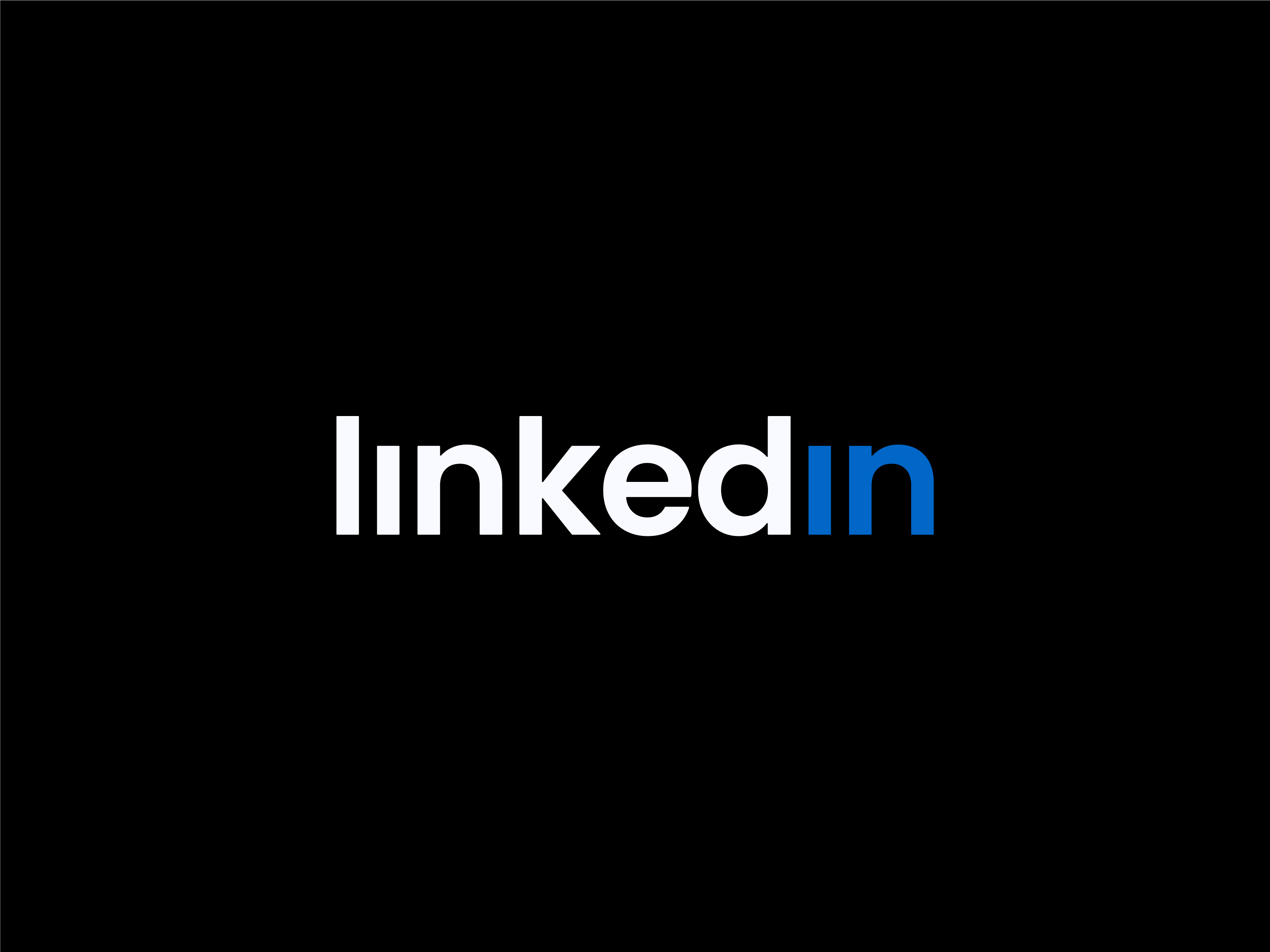 LinkedIn logo redesign by Rohan Kumar Pro on Dribbble, image size:3334x2501