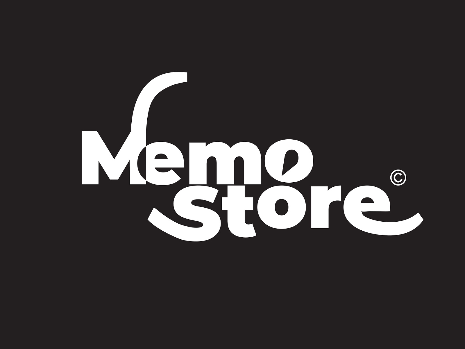 Minimal and modern wordmark logo design for memo store by ️shofique on