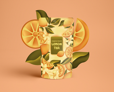 Tea Packaging Illustration adobeillustrator art graphic design illustration teapackaging vectorart
