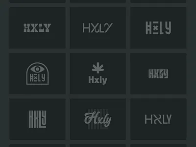 🍃 HXLY - CBD Branding Project brand branding cbd eye graphic design huxley hxly joint logo marijuana