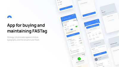 Buy FASTag app design - Case study case study design product design ui user experience