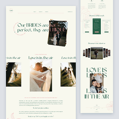 Just Say Oui - Wedding Agency agency clean concept couple event layout love marriage married minimal modern planner ui uidesign venue web webdesign website wedding