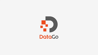 DataGo Logo Animation 2d animation branding data digital logo animation logo ident logo motion motion graphic simple