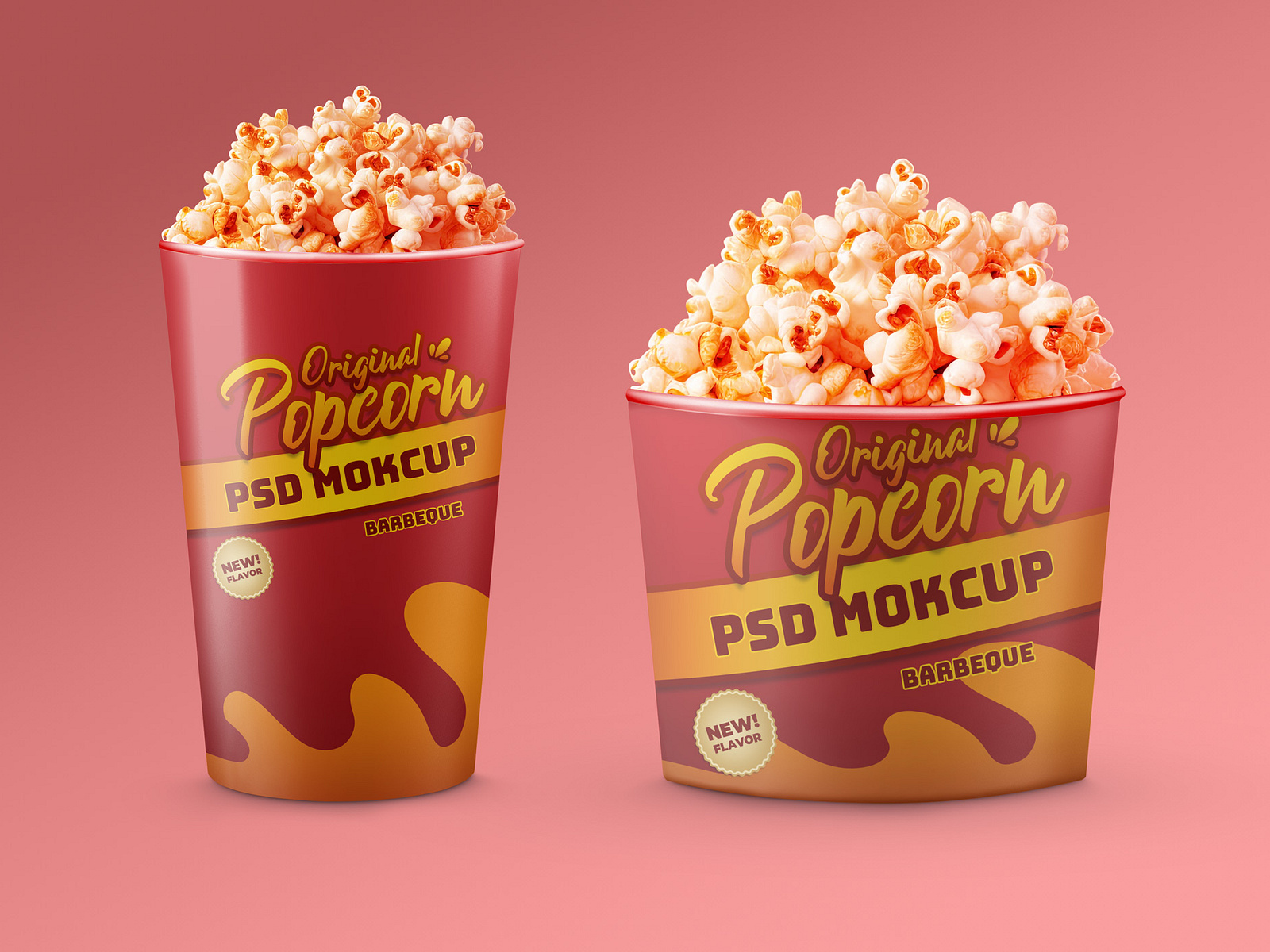 Free Popcorn Mockup PSD by MockupTree on Dribbble