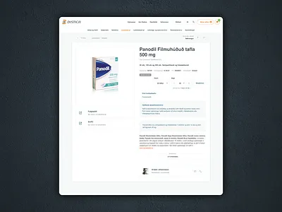 Product page clean health medicine minimal navigation product product page ui