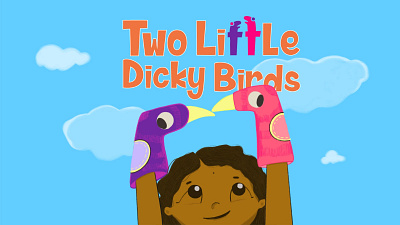 Two Little Dicky Birds animation digital art illustration