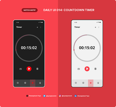 Daily UI 014: Countdown Timer app daily ui dailyuichallenge design designer gra product design ui ux uxui design