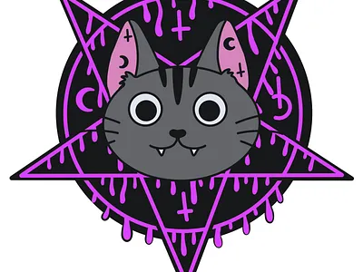 halloween cute cat cat cute design halloween halloween cute cat illustration logo