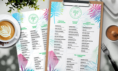 Modern Cocktail Menu design for a client bar menu cocktail menu digital menu food menu menu design restaurant menu