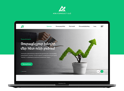 Aak-Consult, financial and legal consulting - Website design design illustration logo typography ui ux