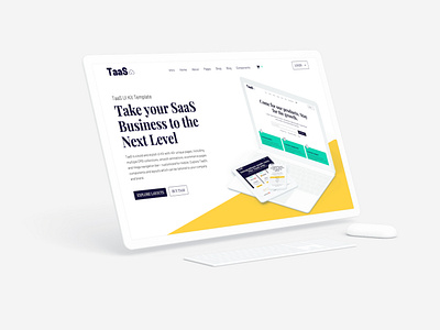 SaaS Webflow template design responsive design saas template ui web design webflow