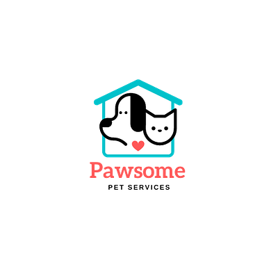 PETSHOP LOGO animation branding design flyer design flyer design post design graphic design illustration logo ui vector