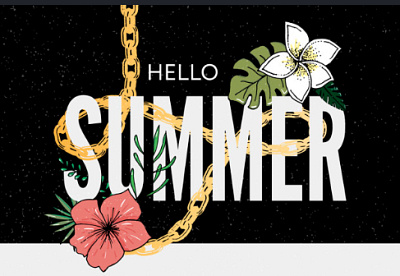 Hello Summer animation graphic design
