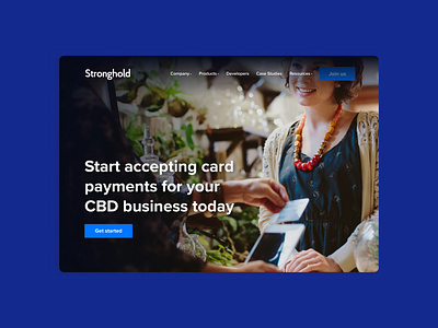 Stronghold CBD payments cannabis design fintech responsive design ui ui design webflow