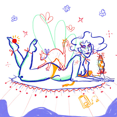''Miss Pee'' 🐈‍⬛ Sketch art artist cat character design digital art girl girls graphic design illustration nft