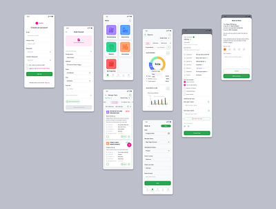 Hostel Operations and Management mobile app design ui user experience user flow wireframing