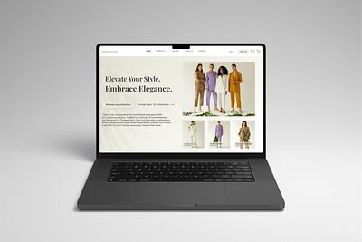 GlamGrab - Women's Apparel - Website landing page fashion figma landingpage ui ux uxui webdesign