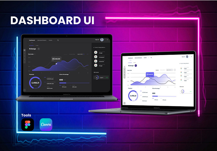 Dashboard UI by Wajid Ali on Dribbble