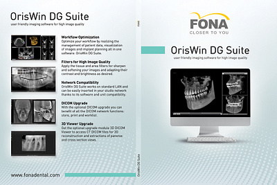 Fona (by Sirona) OrisWin packaging - Dental x-ray software box cover dental design designer fona graficky dizajner grafik graphic medical packaging piestany product sirona slovakia slovensko x ray