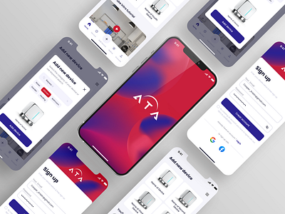 ATA - mobile application for remote devices bluetooth device mobile app mobile app design remote remote app ui ui ux