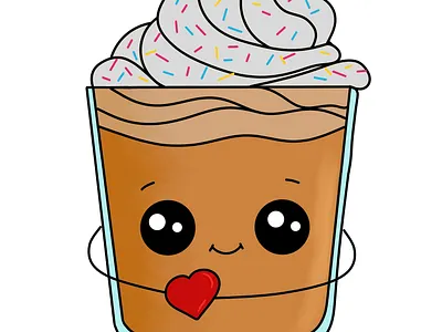 cute little coffee animation coffee cute cute little coffee design illustration little coffee logo
