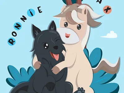 Buddies! adobe animal character animal design animation character design design digital art digital illustration digital paint graphic design icon illustration maskot