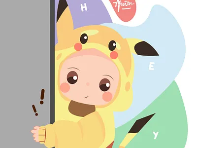 Pika! adobe animation character design design digital art digital illustration digital paint graphic design icon illustration