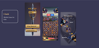 Clash game branding design graphic design typography ui ux