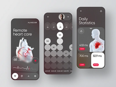 Kardia – Heart Health Monitor App app design ehr ems health healthcare heart ios iot medical medicine mobile monitor phr pmr saas smart software ui uxdesign