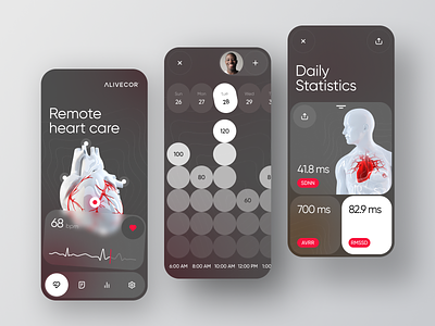Kardia – Heart Health Monitor App app design ehr ems health healthcare heart ios iot medical medicine mobile monitor phr pmr saas smart software ui uxdesign