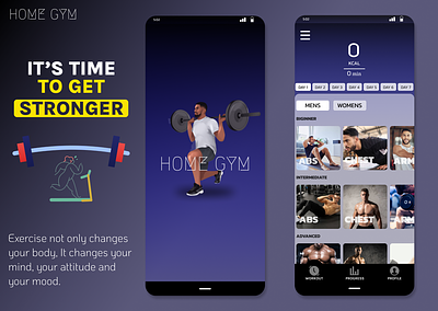 HomeGym (workout app)/UI design design ui workoutapp