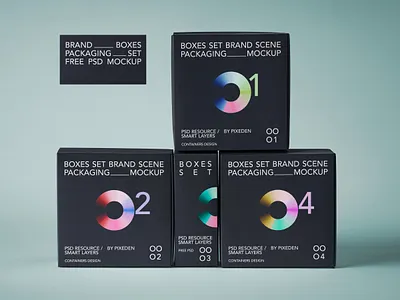 Free Boxes Psd Branding Packaging Mockup box mockup branding mockup packaging mockup