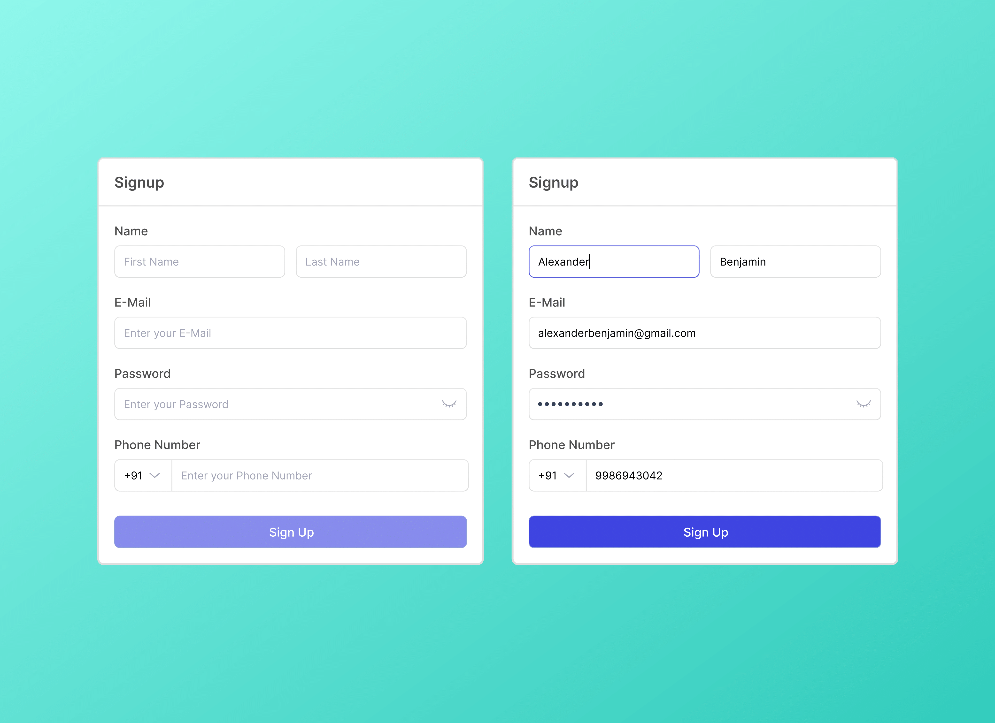 Signup Screen animation app branding design graphic design illustration logo ui vector