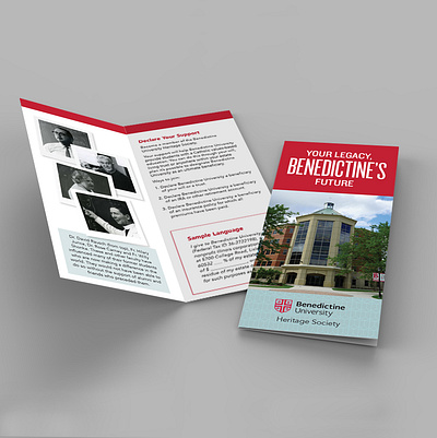 Benedictine University (Heritage Society) Brochure branding brochure design graphic design print product design