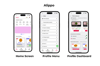 Alippo Profile Dashboard Design app branding design graphic design illustration logo typography ui ux vector