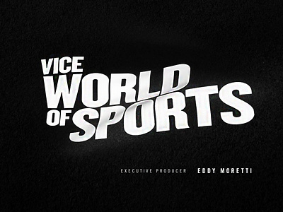 VICE WORLD OF SPORTS Alternate Main Title Concept branding graphic design sports title tv vice