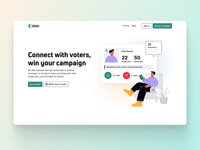The platform for the political campaigns landing page platform political campaign ui
