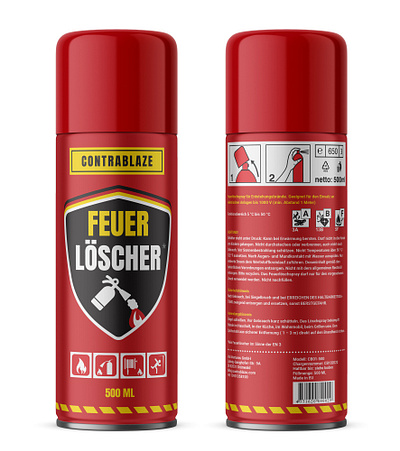 Fire Extinguisher Spray design illustrator package photoshop pray s