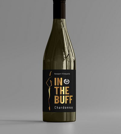 In The Buff Chardonnay chardonnay design illustration label photoshop wine